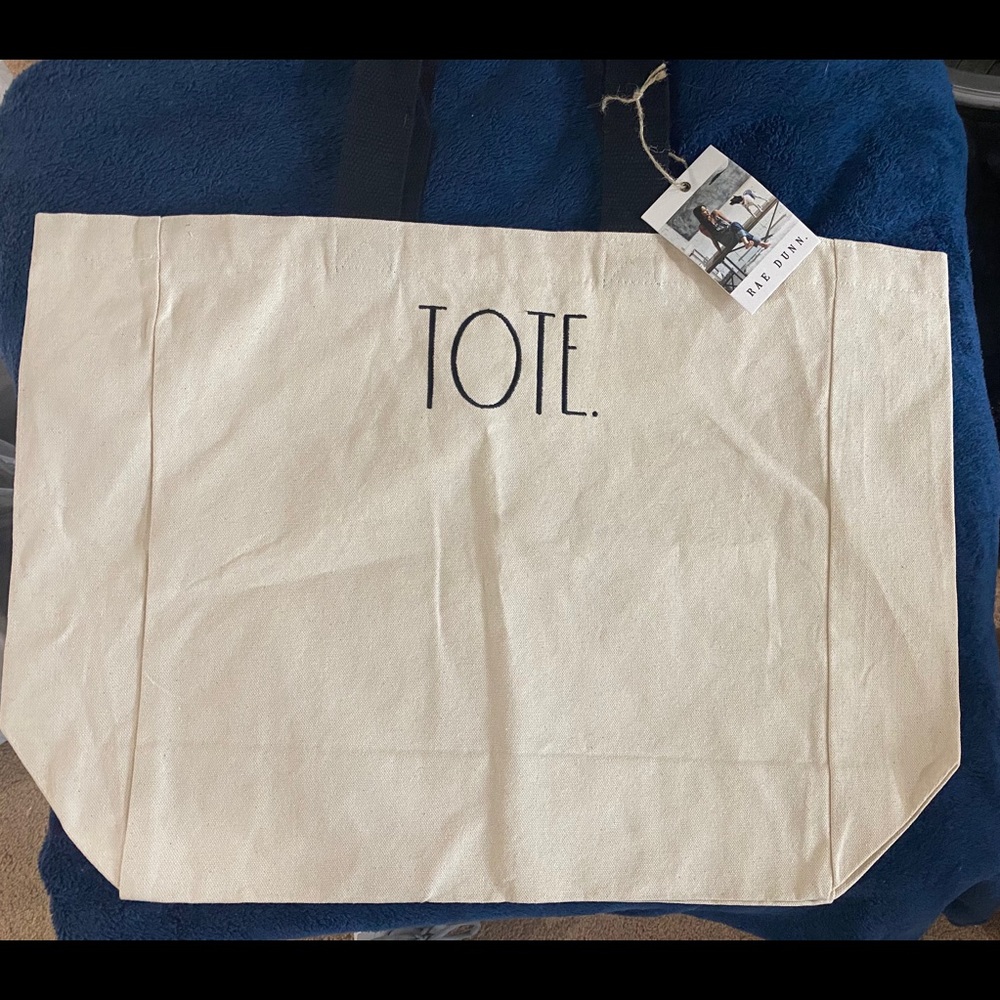 Rae Dunn Canvas Tote Back